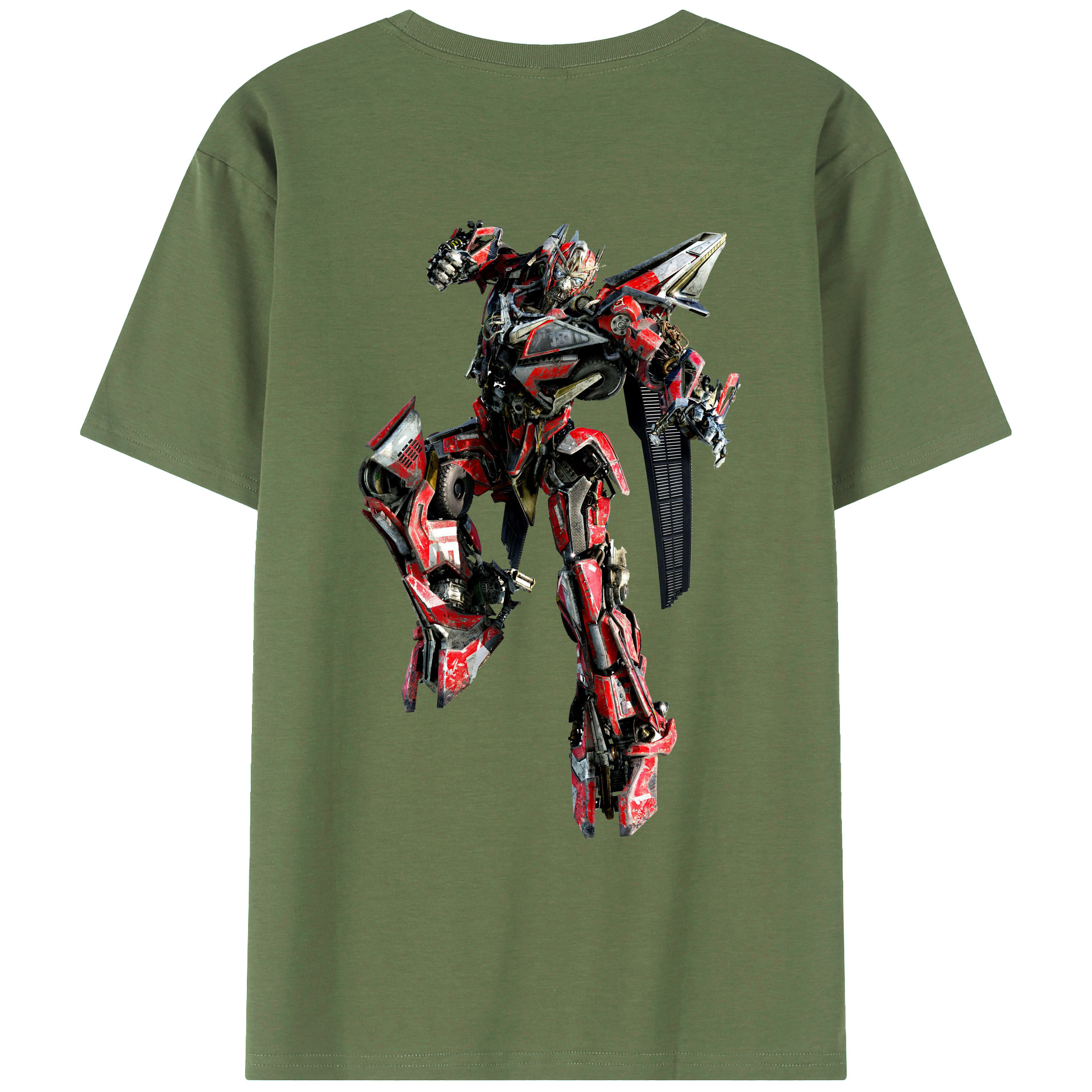 （画像用）  綿100％ メンズ半袖Tシャツ（バックプリント） 通気性